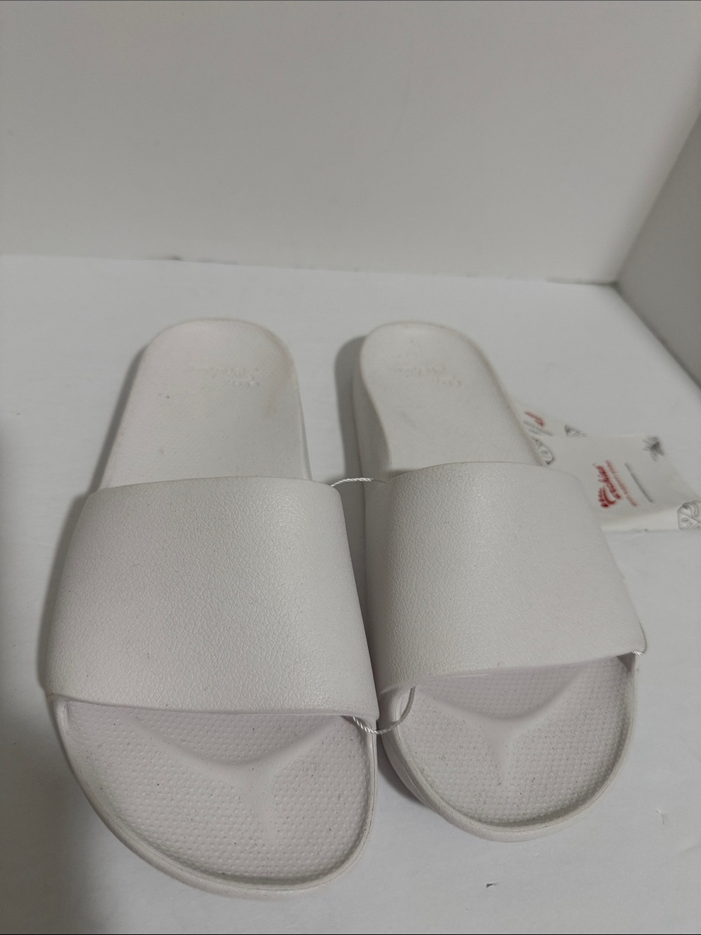 Archie’s White Unisex Slide Sandals for Women Size 8 - Picture 3 of 5